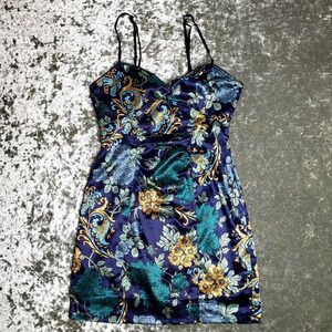 Guess Floral Silky Mini Dress SIZE: 7